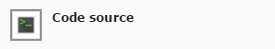 Icône Code source