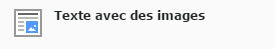 Icône Text et Images