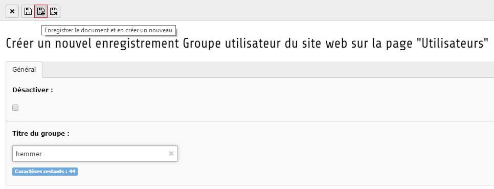 Création Intranet