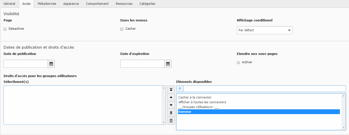 Création Intranet